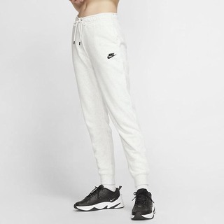 Pantaloni Nike Sportswear Essential Fleece Dama Albi Negrii | TIHR-26190